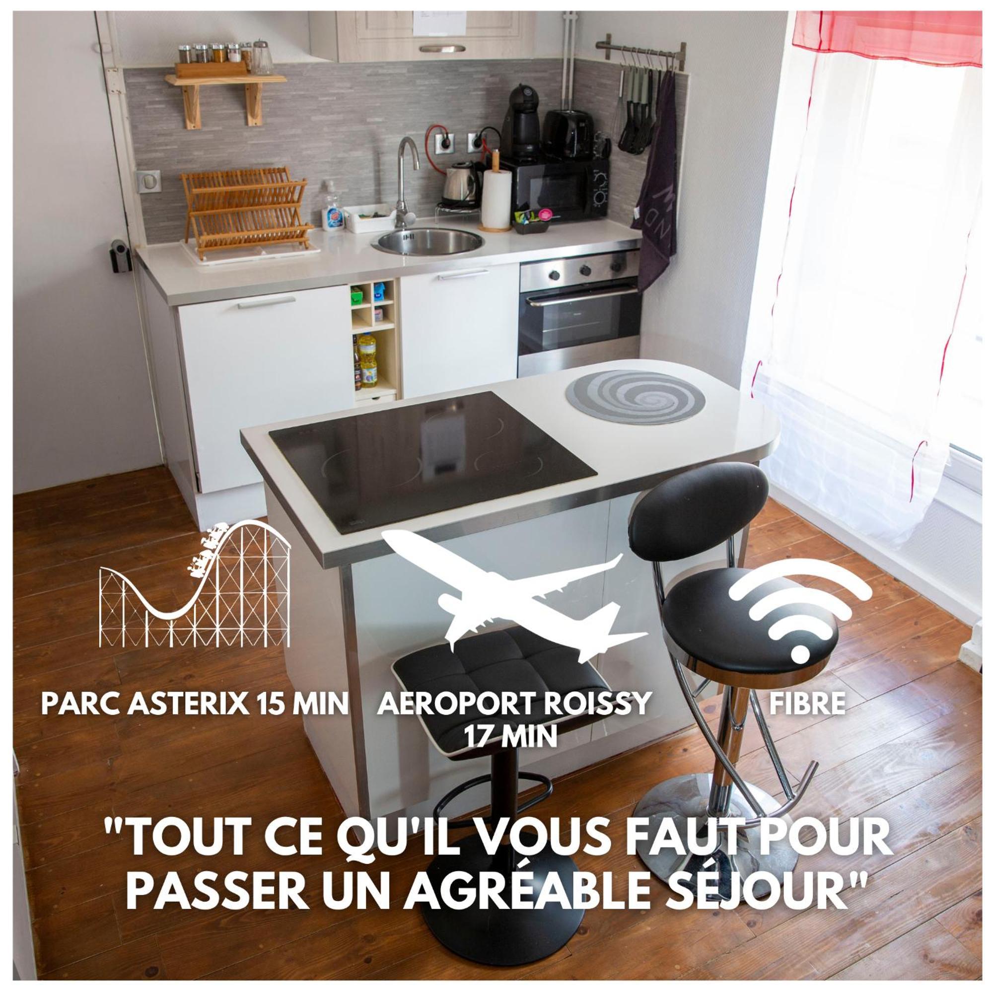 The Private Apartment Roissy 15 Min Parc Asterix Chantilly 拉沙佩勒 外观 照片